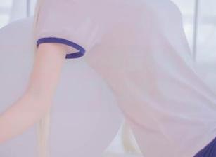 浴室里的蓝白条纹：兔玩映画带来的高清壁纸最高级的诱惑！