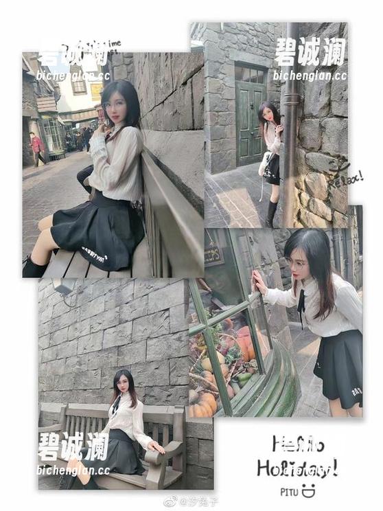 汐兔子 兔子出没,兴奋中带点紧张——汐兔子的JK写真牢记心中!